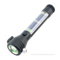 Multifunctional Solar Flashlight Torch With Safety Hammer